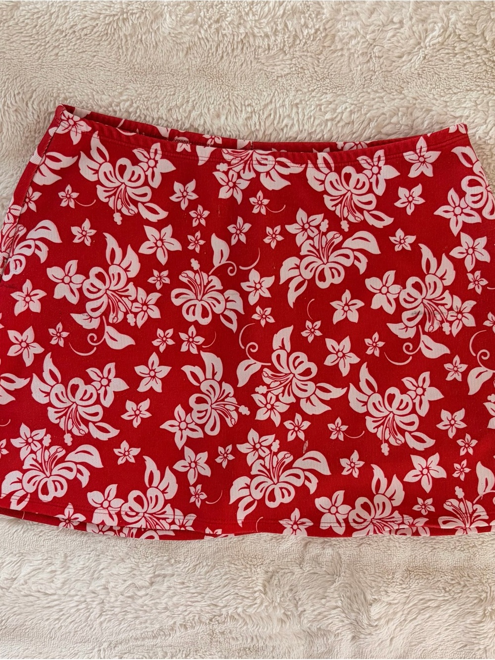 ❤ Free Add-On: Red Hibiscus Mini Skirt